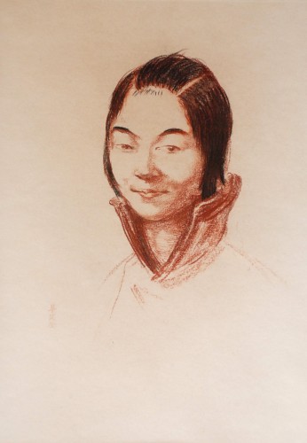 Chinese Girl, Chalk, 1910